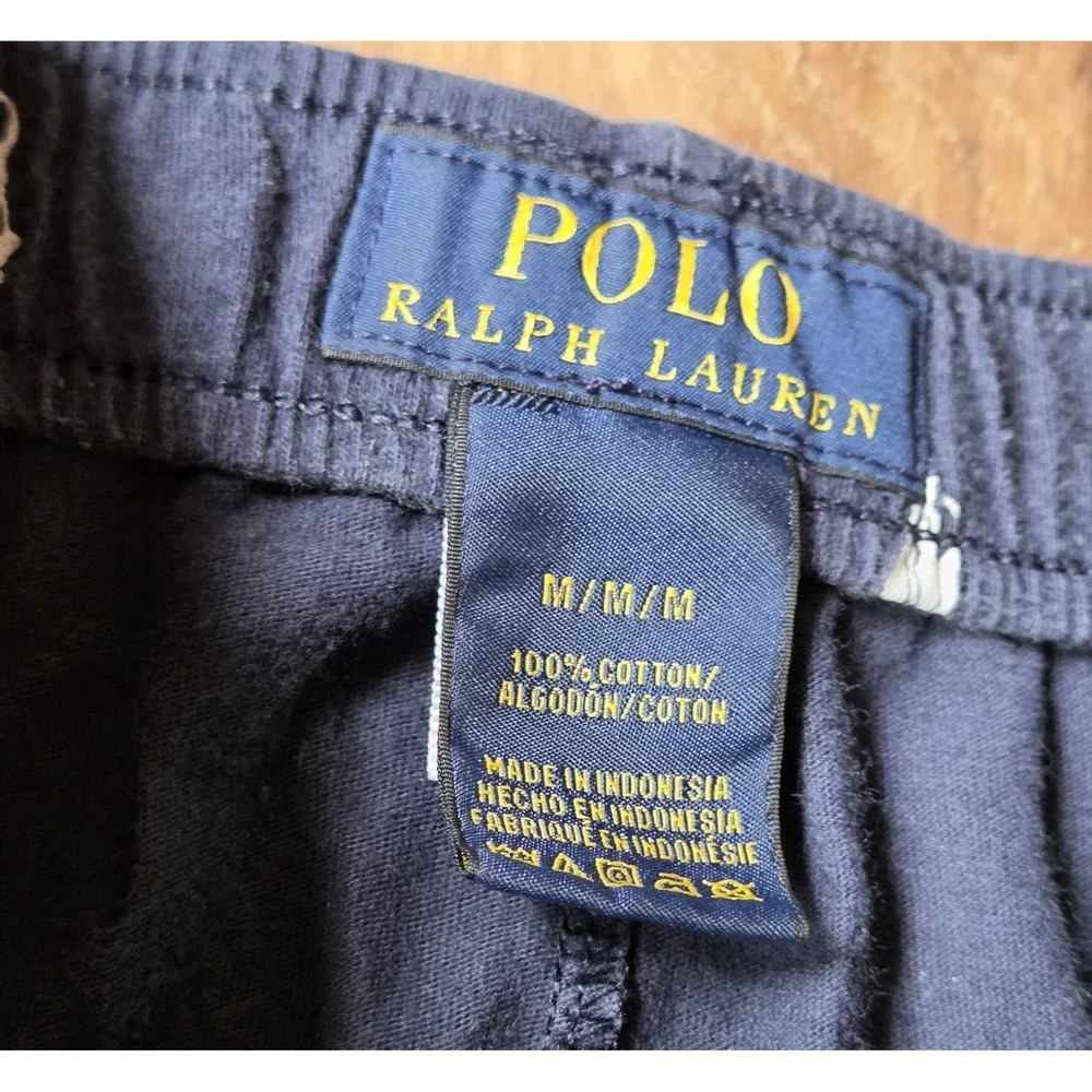 Polo Ralph Lauren Elastic Waistband Lounge Pants Mens Size Medium Navy